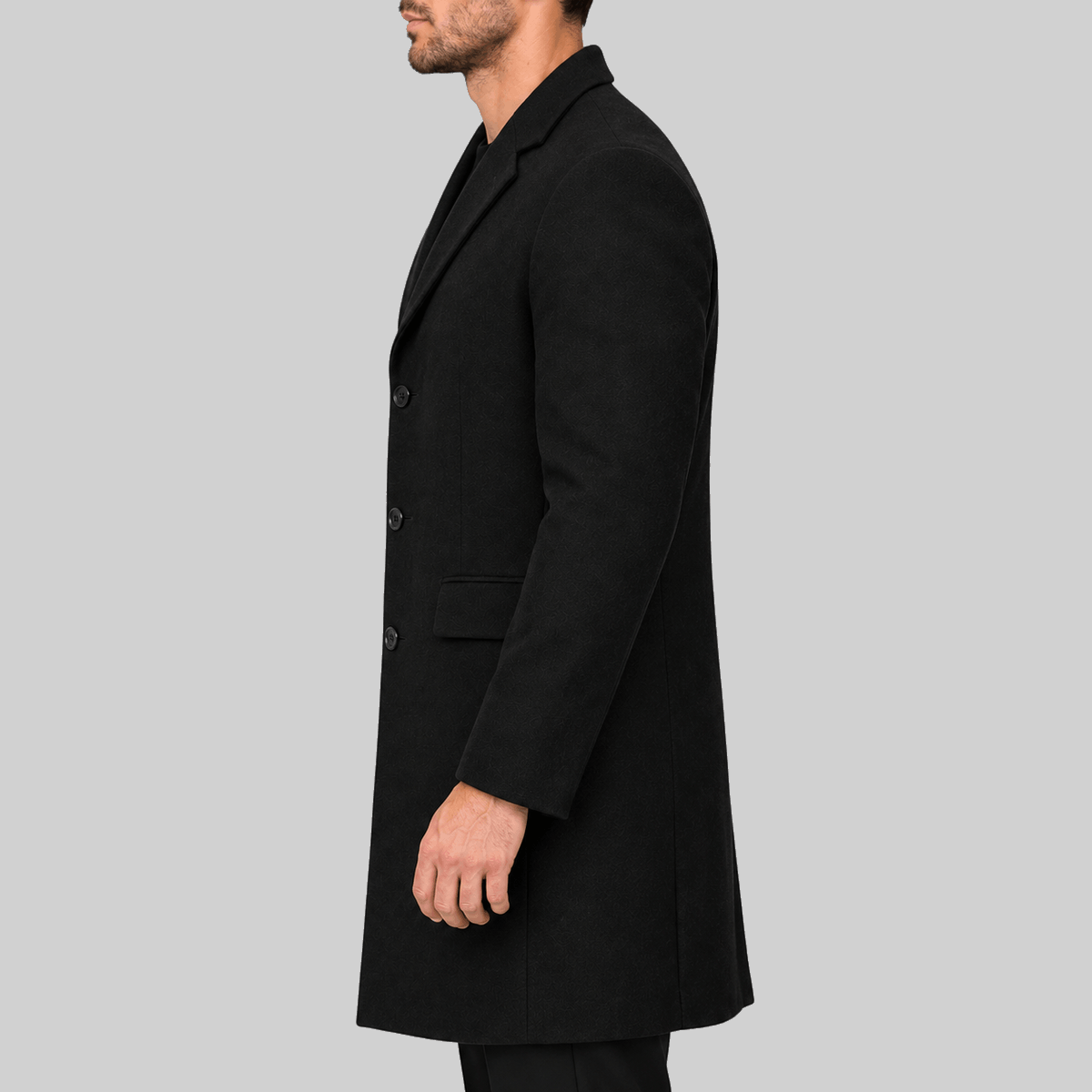 Men's Peaky Blinders Halloween Black Long Winter Overcoat