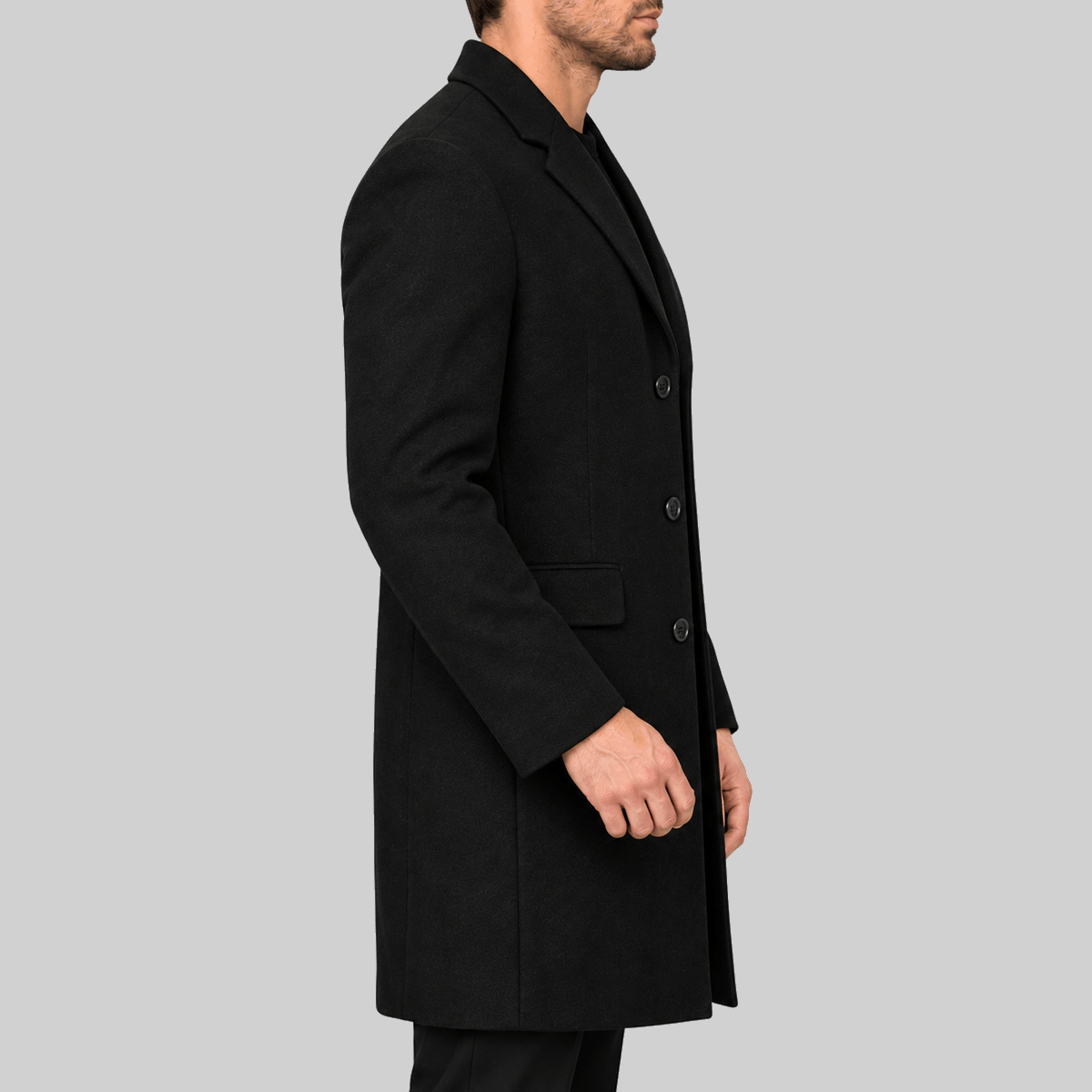 Men's Peaky Blinders Halloween Black Long Winter Overcoat