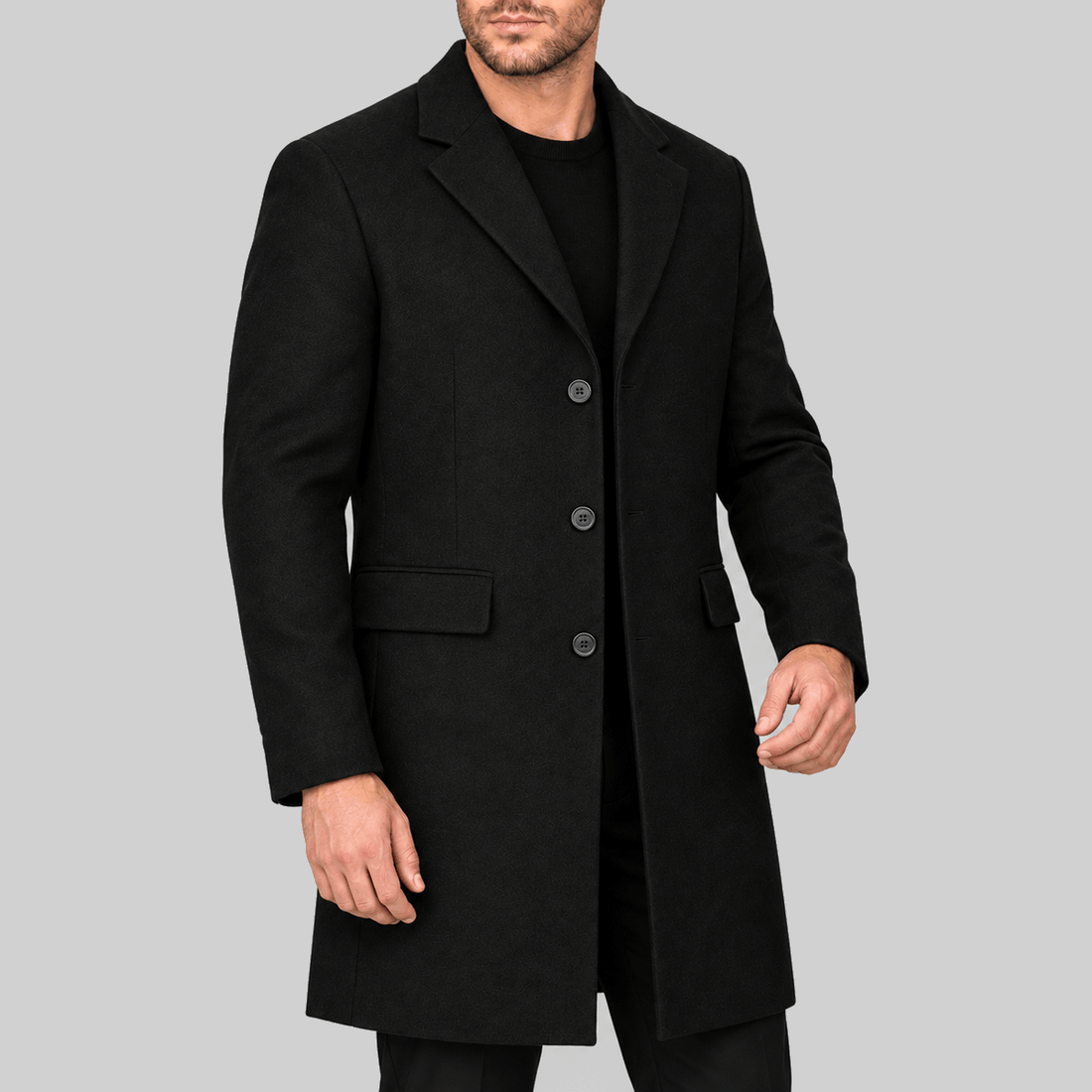 Men's Peaky Blinders Halloween Black Long Winter Overcoat