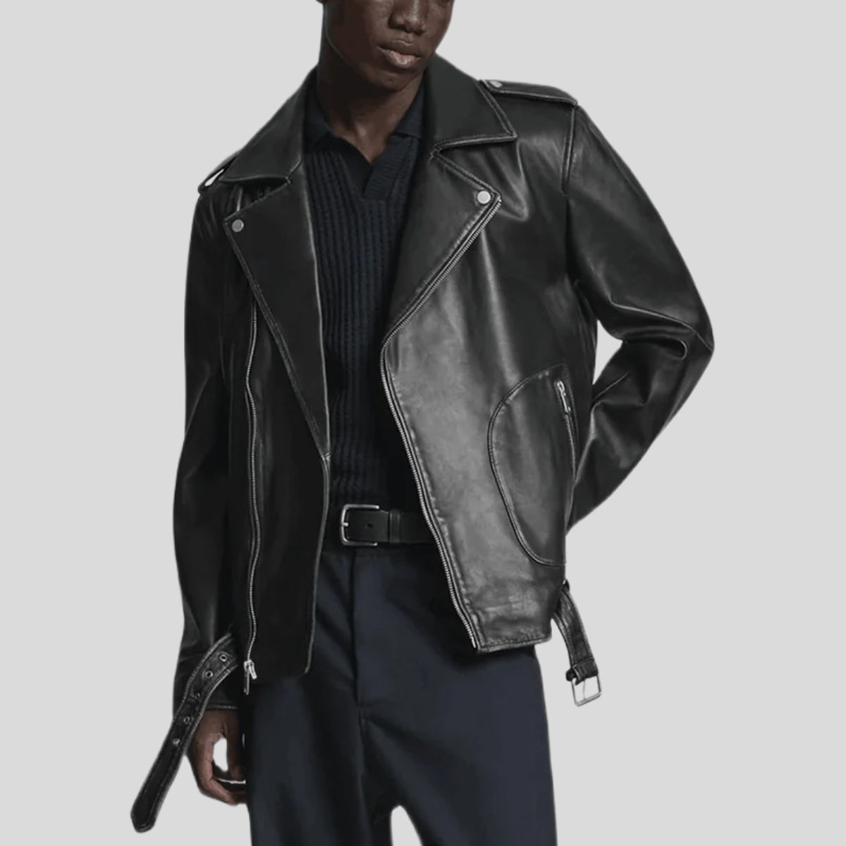 Premium Sheep Leather Moto Jacket