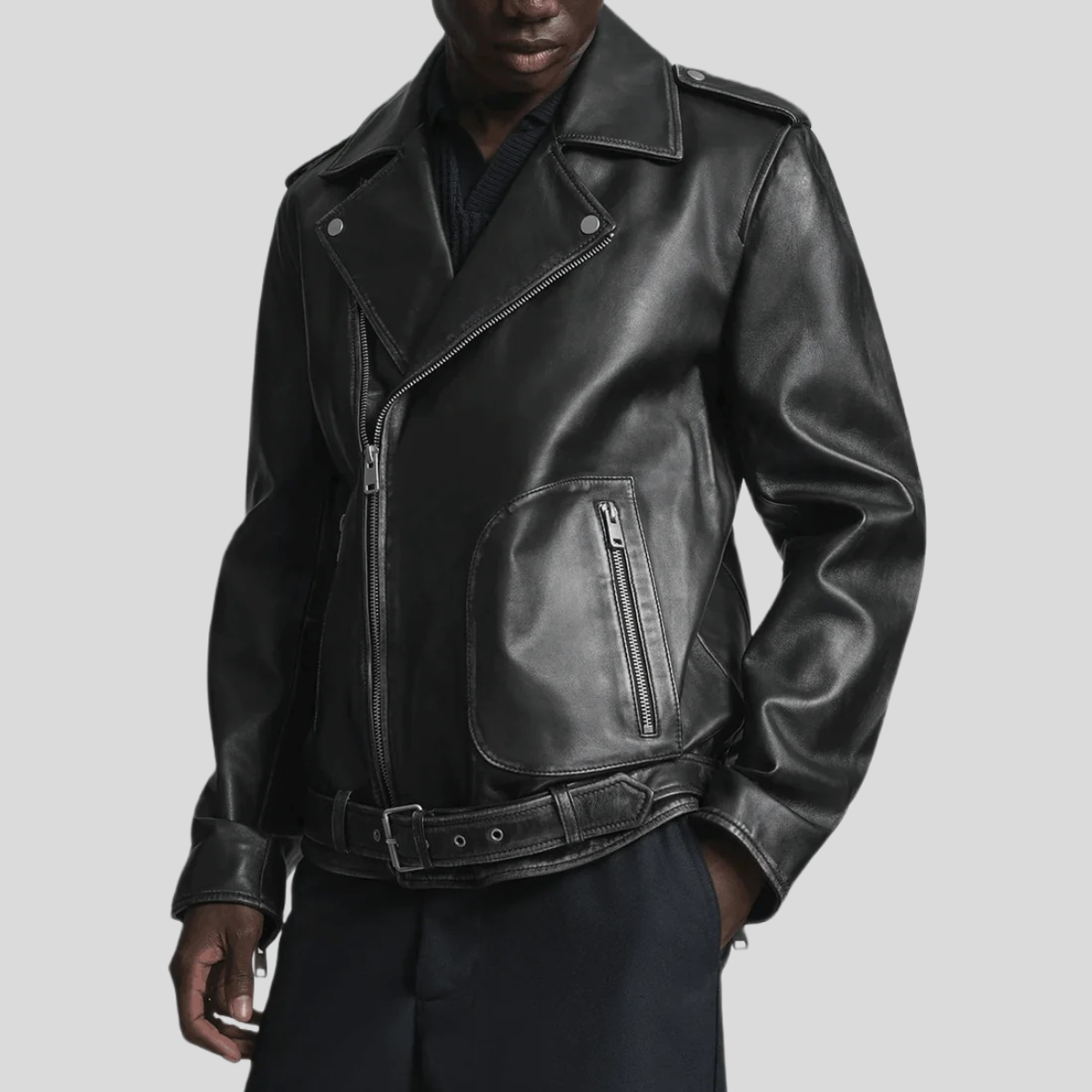 Premium Sheep Leather Moto Jacket