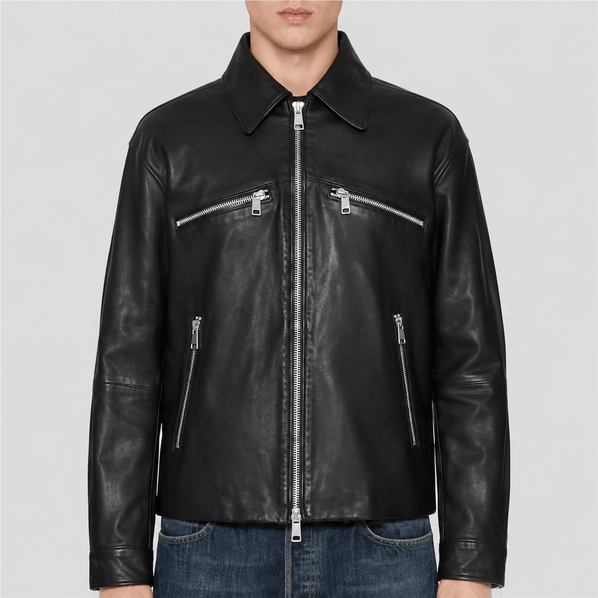 Women’s Oversized Sheep Leather Jacket