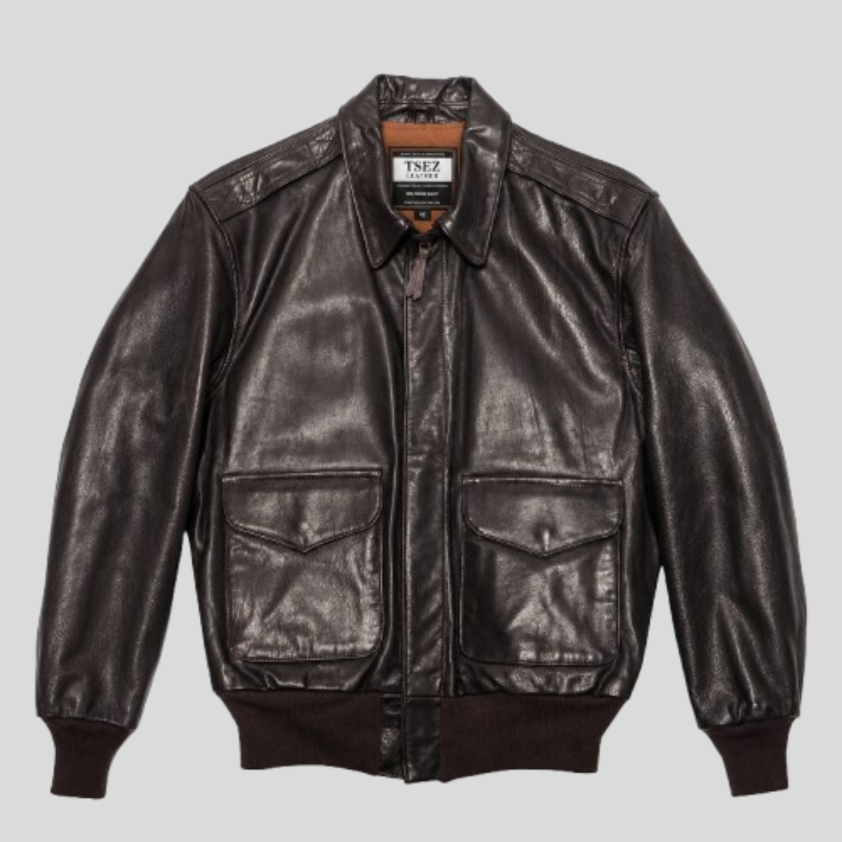 Men's Tuskegee Airmen sheepskin Leather Flight Bomber Jacket