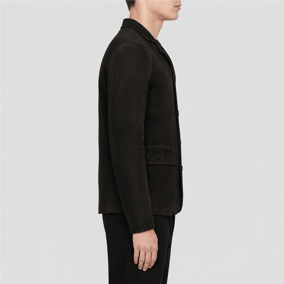 Women’s Waxed Suede Leather Blazer