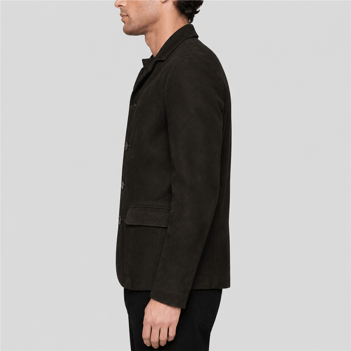 Women’s Waxed Suede Leather Blazer