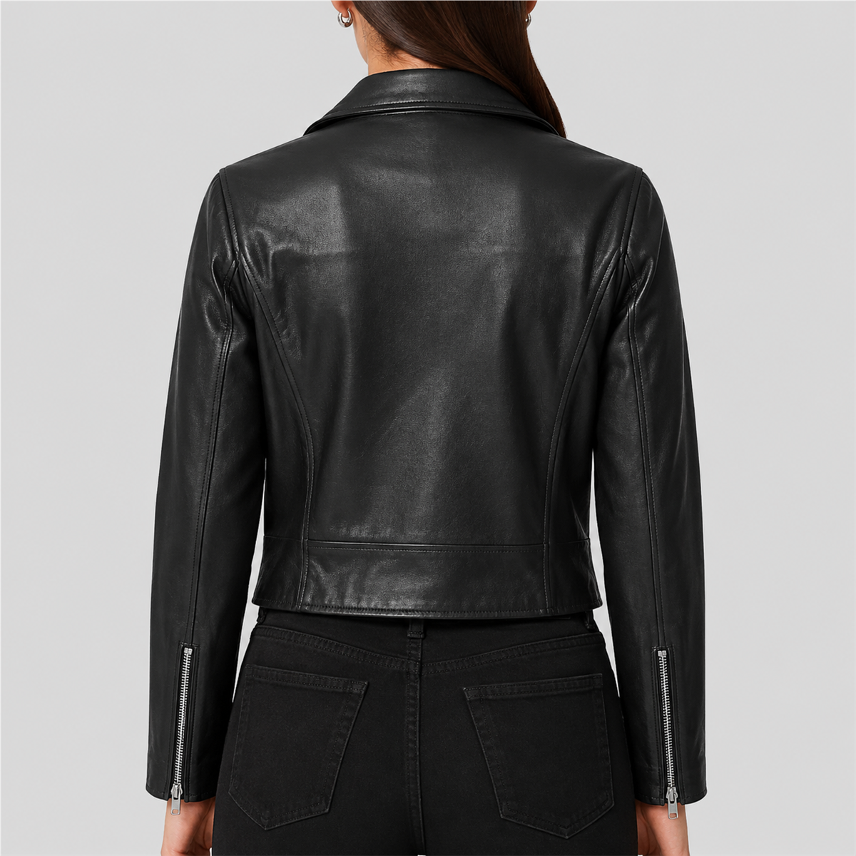 Women’s Slim-Fit Sheep Leather Jacket