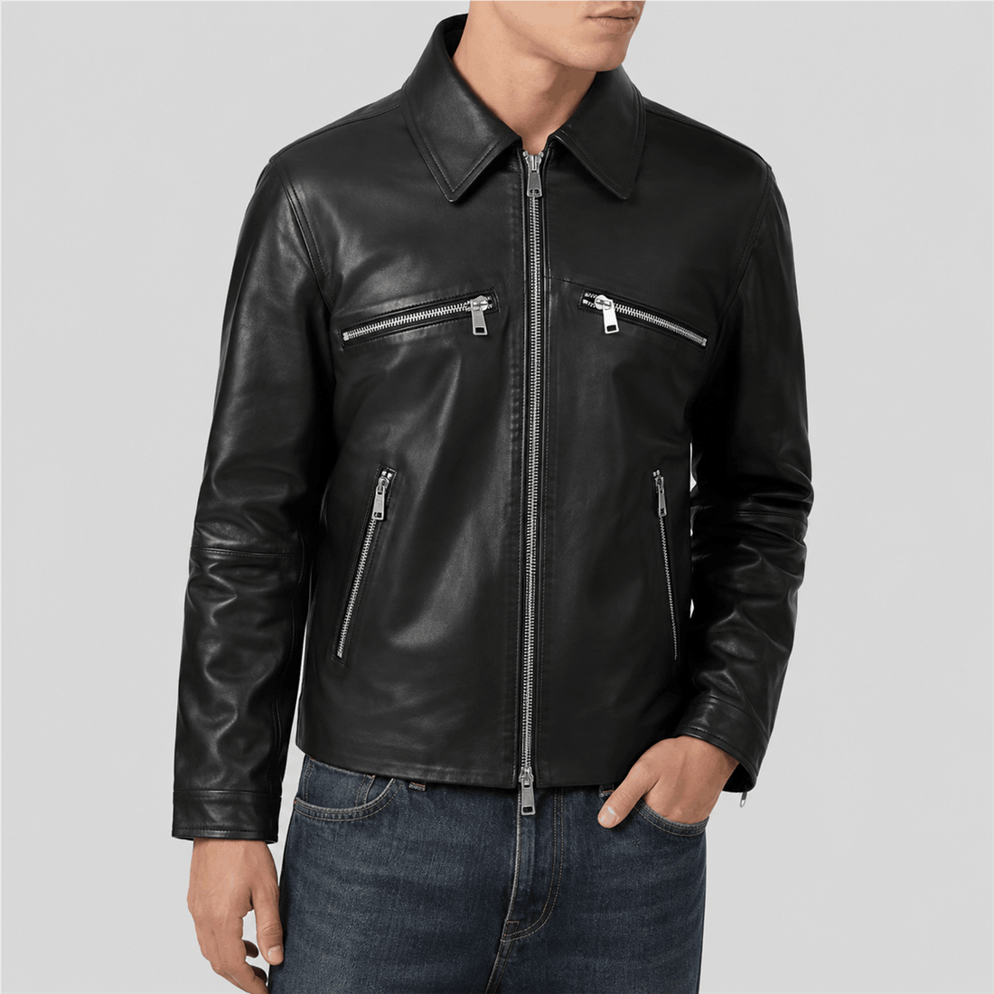 Women’s Oversized Sheep Leather Jacket