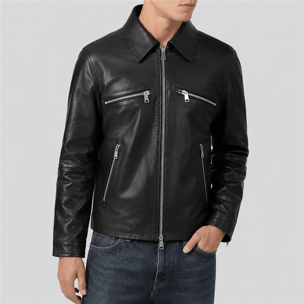 Women’s Oversized Sheep Leather Jacket