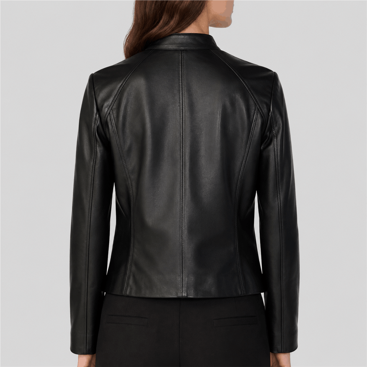 Women’s Genuine Leather Scuba Jacket