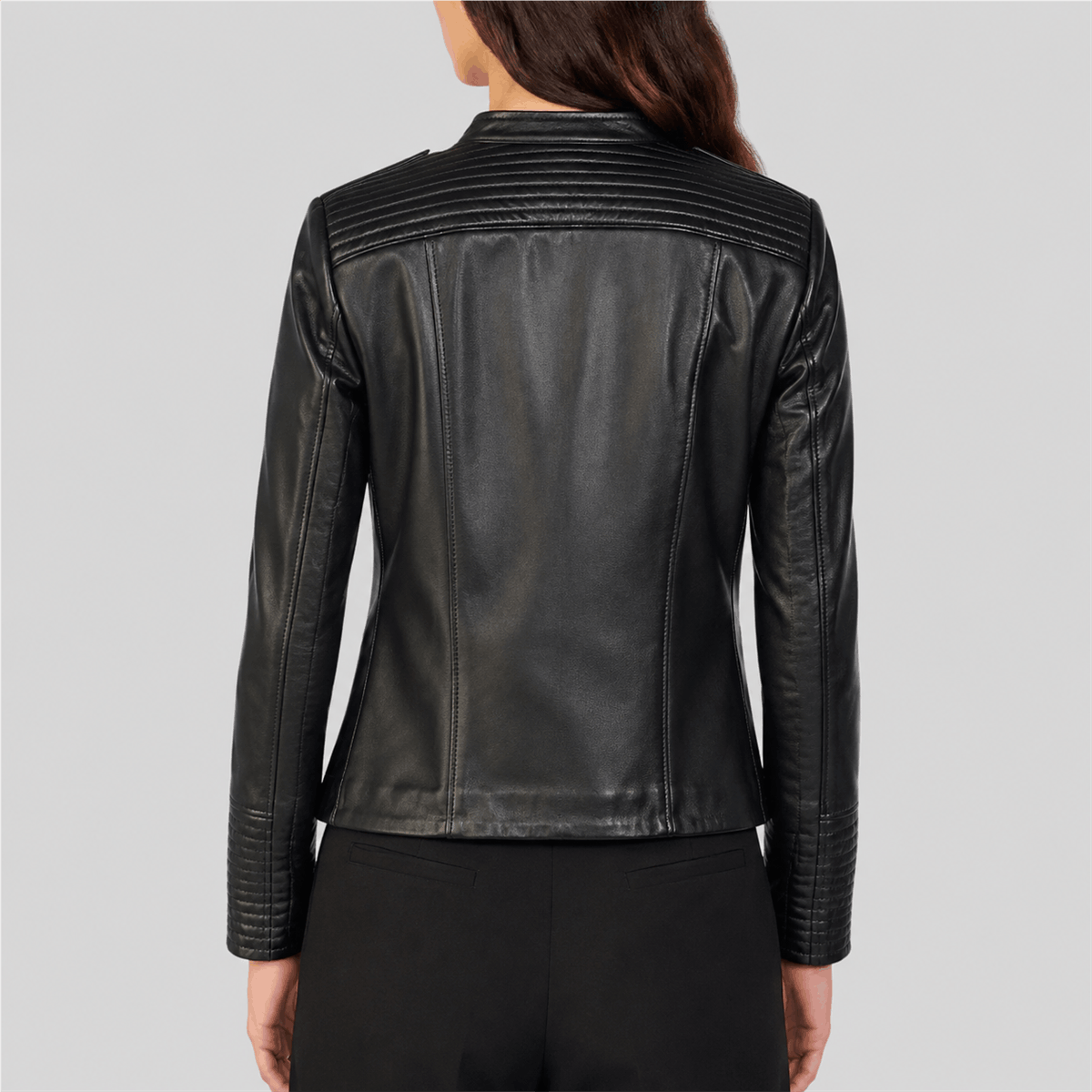 Women’s Contrast Stitch Moto Jacket