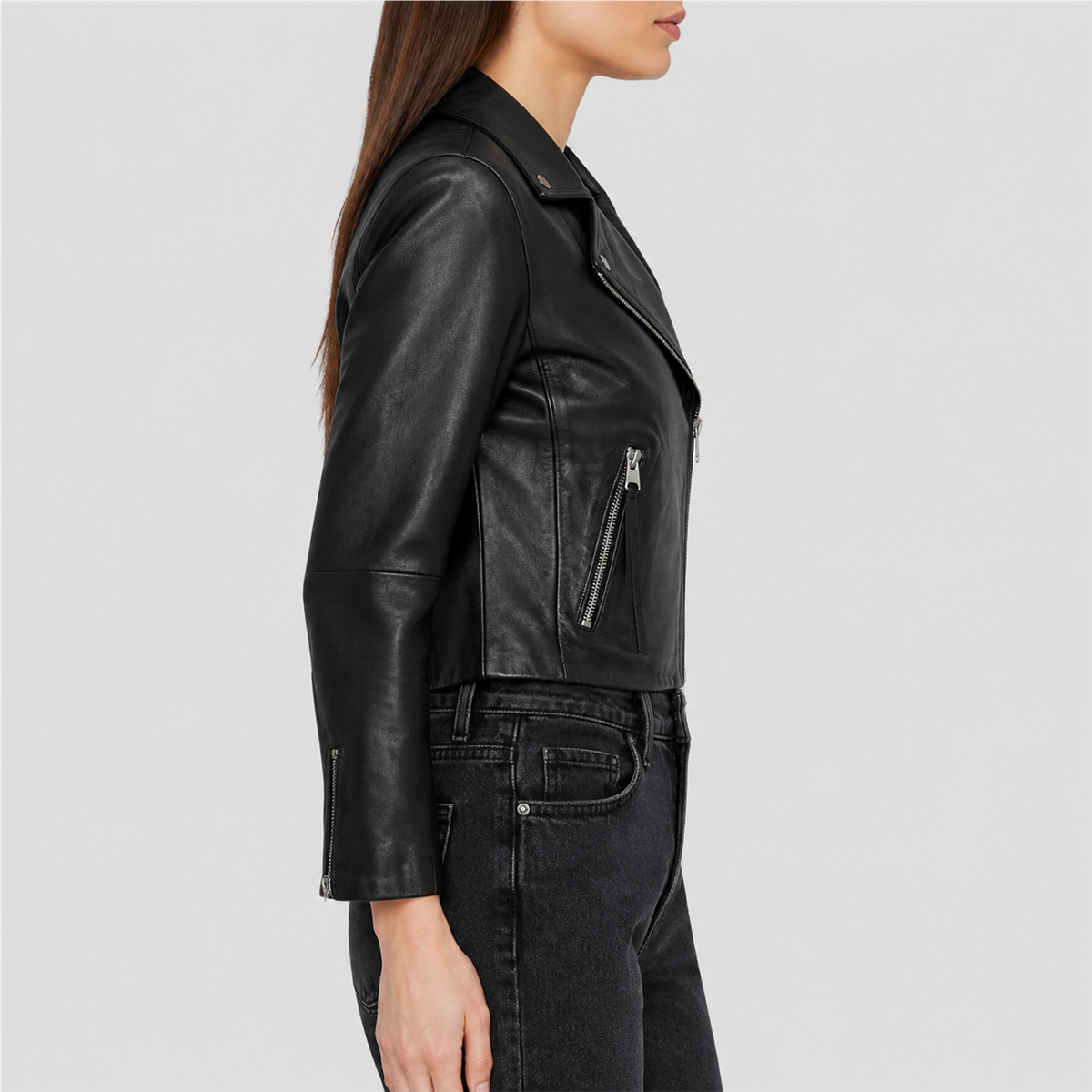 Women’s Slim-Fit Sheep Leather Jacket