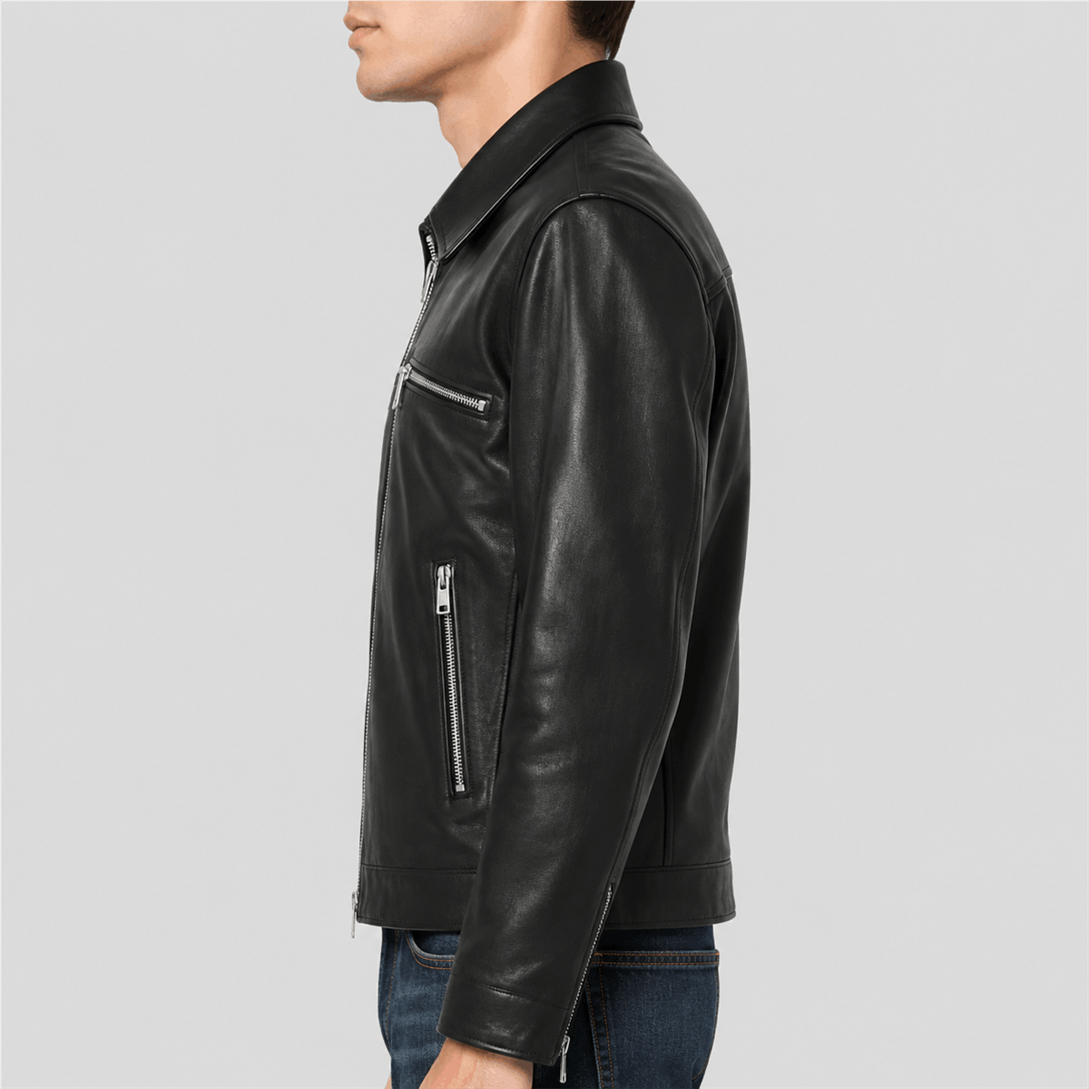 Women’s Oversized Sheep Leather Jacket