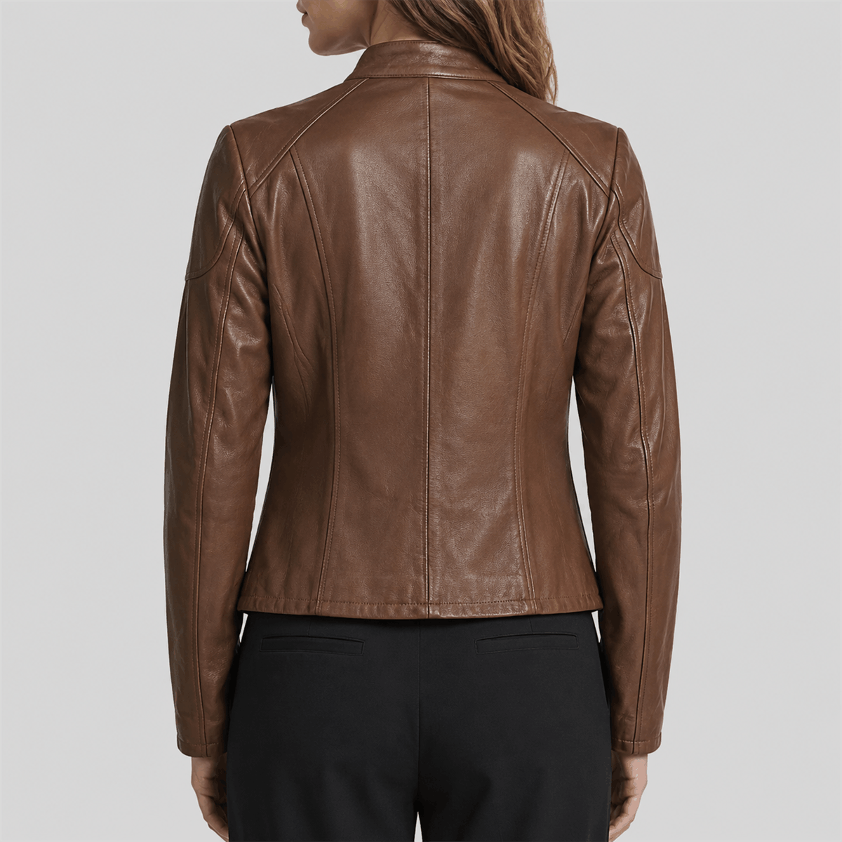Women’s Four-Pocket Leather Jacket