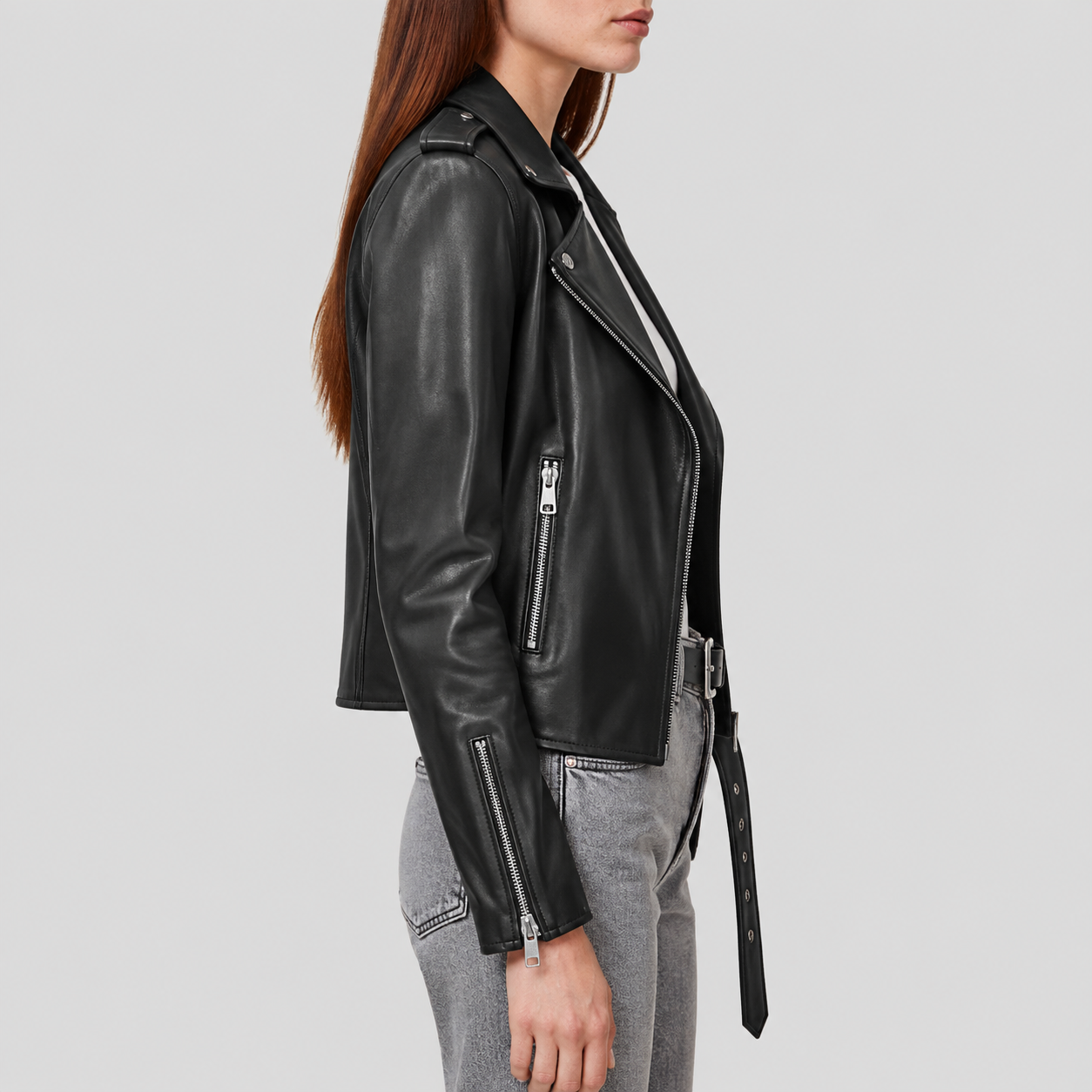 Women’s Balfern Leather Biker Jacket