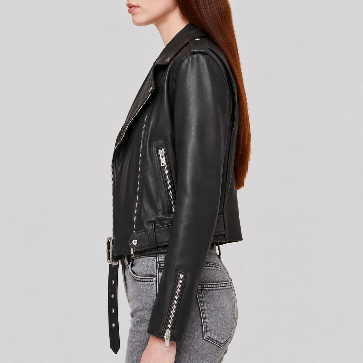 Women’s Balfern Leather Biker Jacket