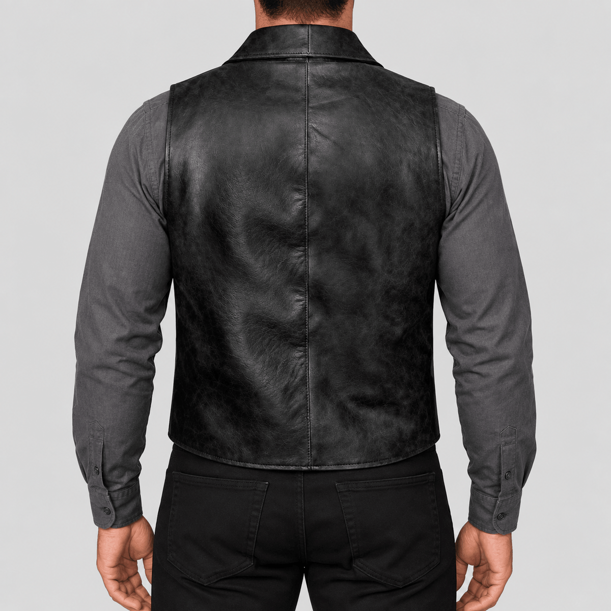 Men's Cullen Halloween Black Western Vest