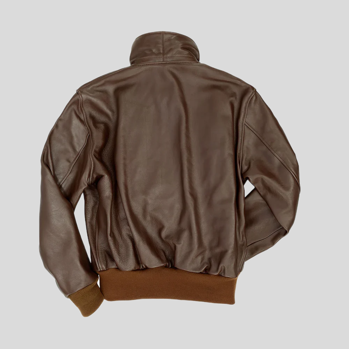Men's Vintage Cowhide Leather Flight Bomber Jacket