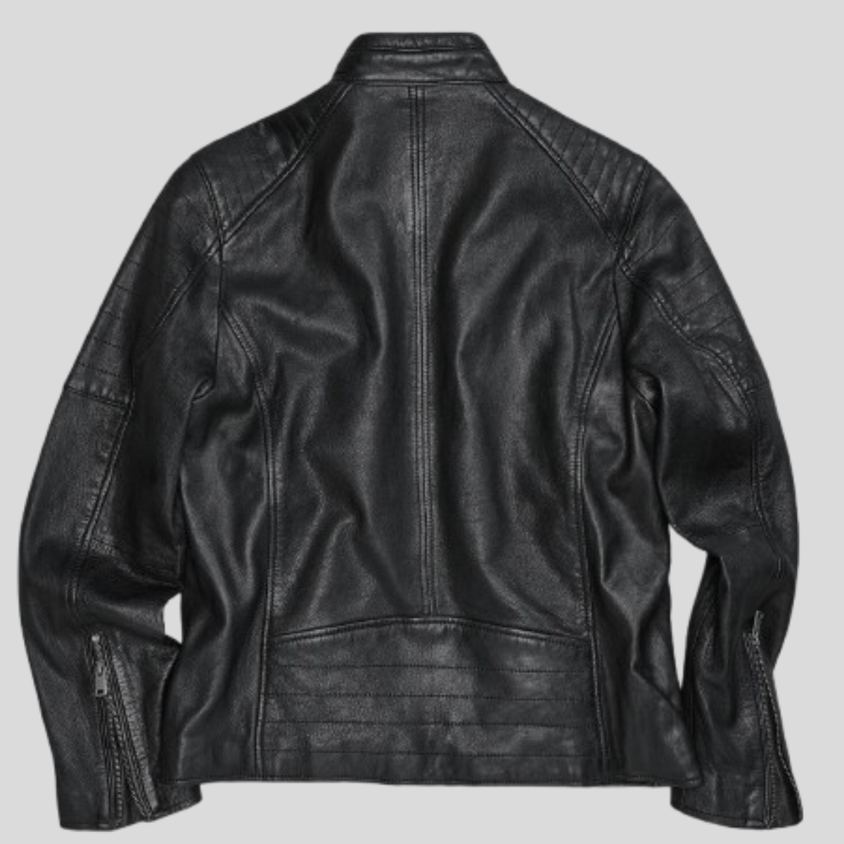 Men's Wren Lightweight Leather Snap Front Shirt Jacket