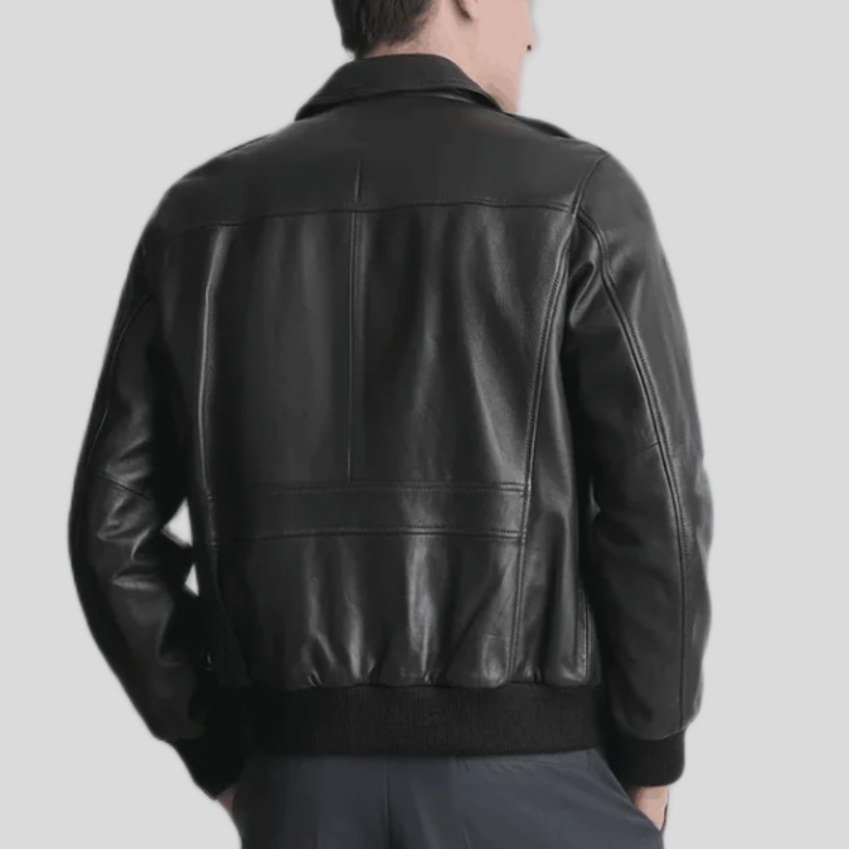 Men's Chris Leather Bomber Jacket
