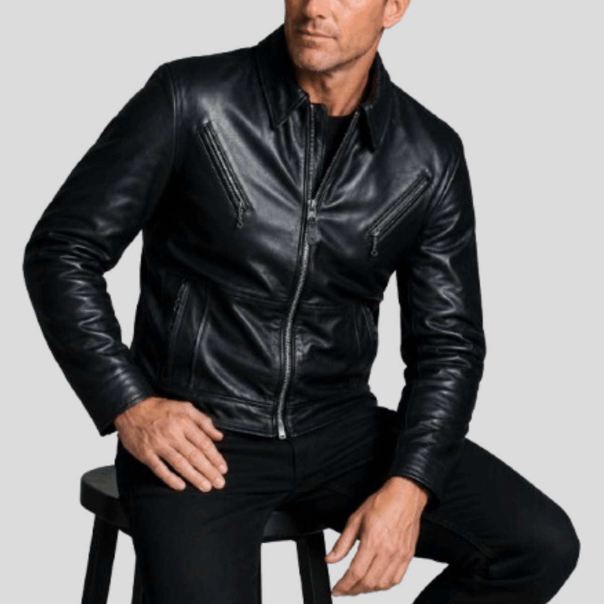 Men's Victory Rider Cowhide Leather Moto Jacket