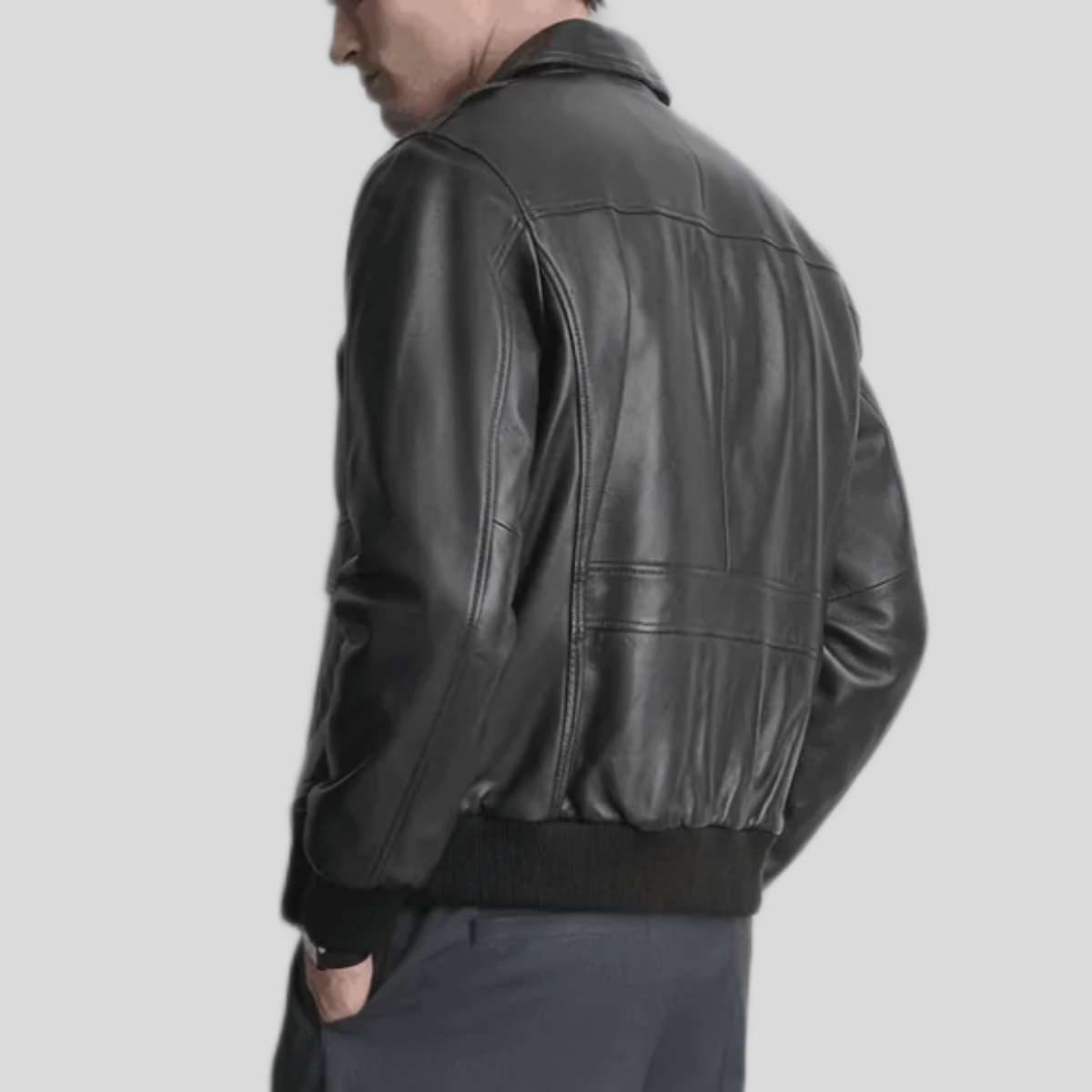 Men's Chris Leather Bomber Jacket