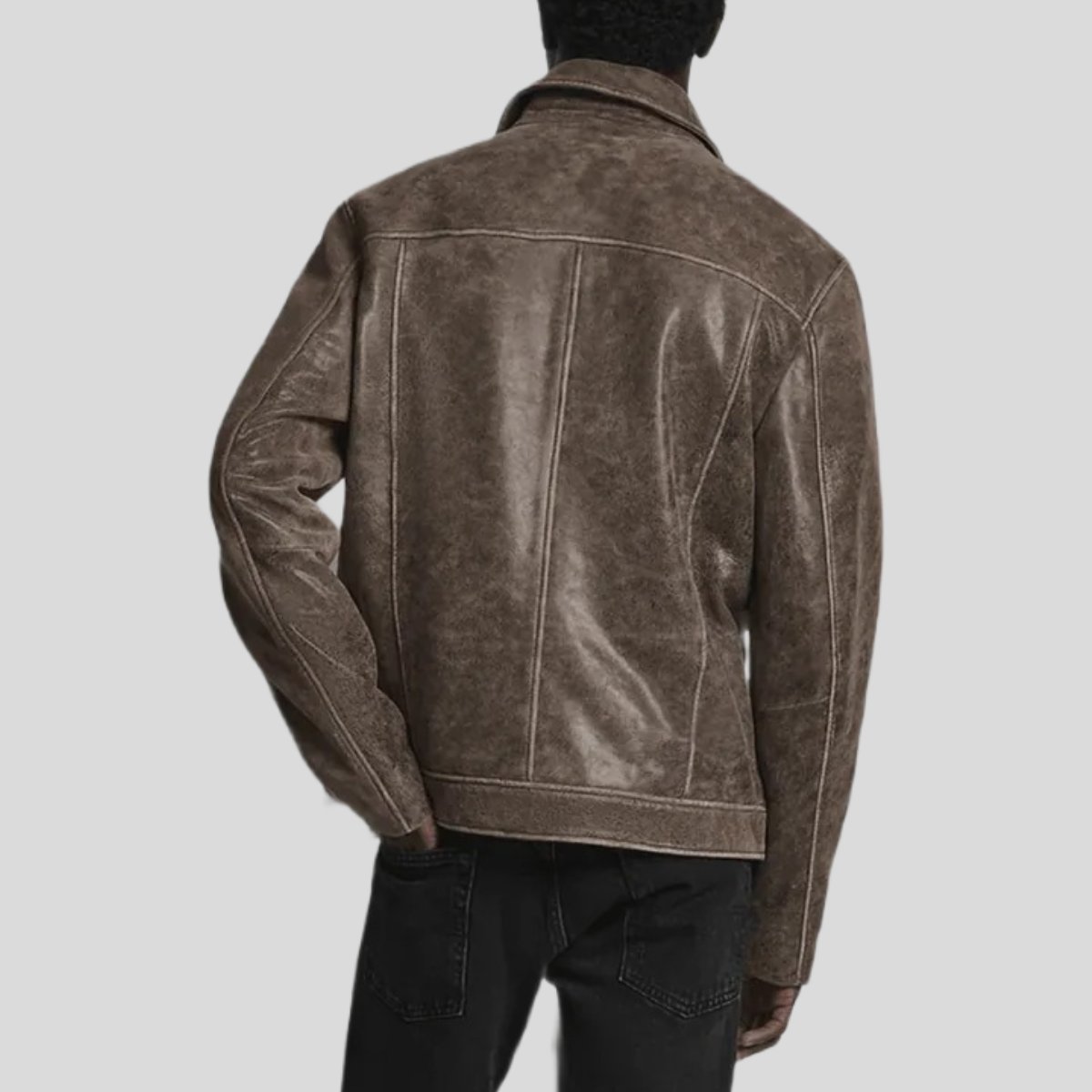 Men's Jonah Vintage Leather Shirt Jacket