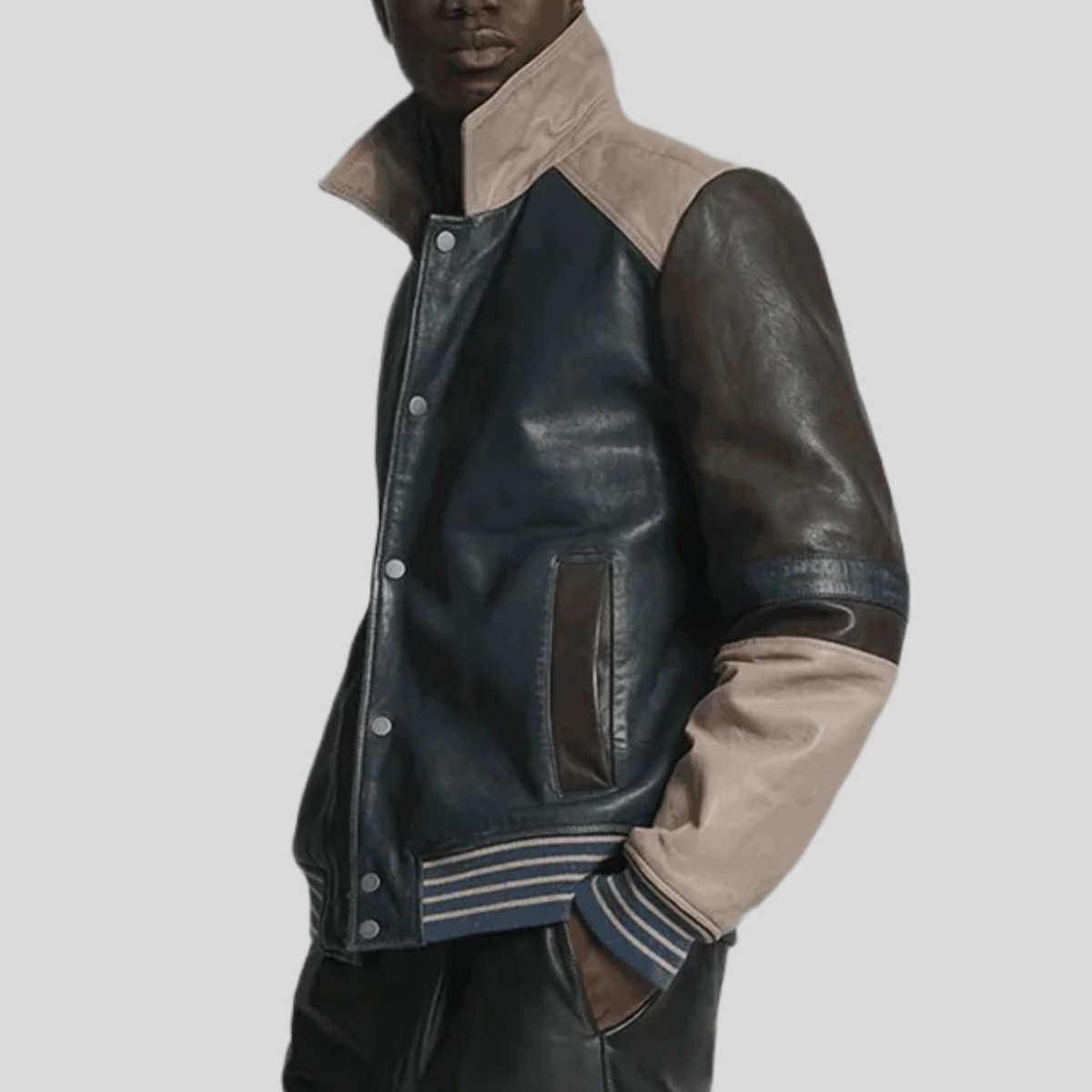 Men's Bryson Leather Varsity Jacket