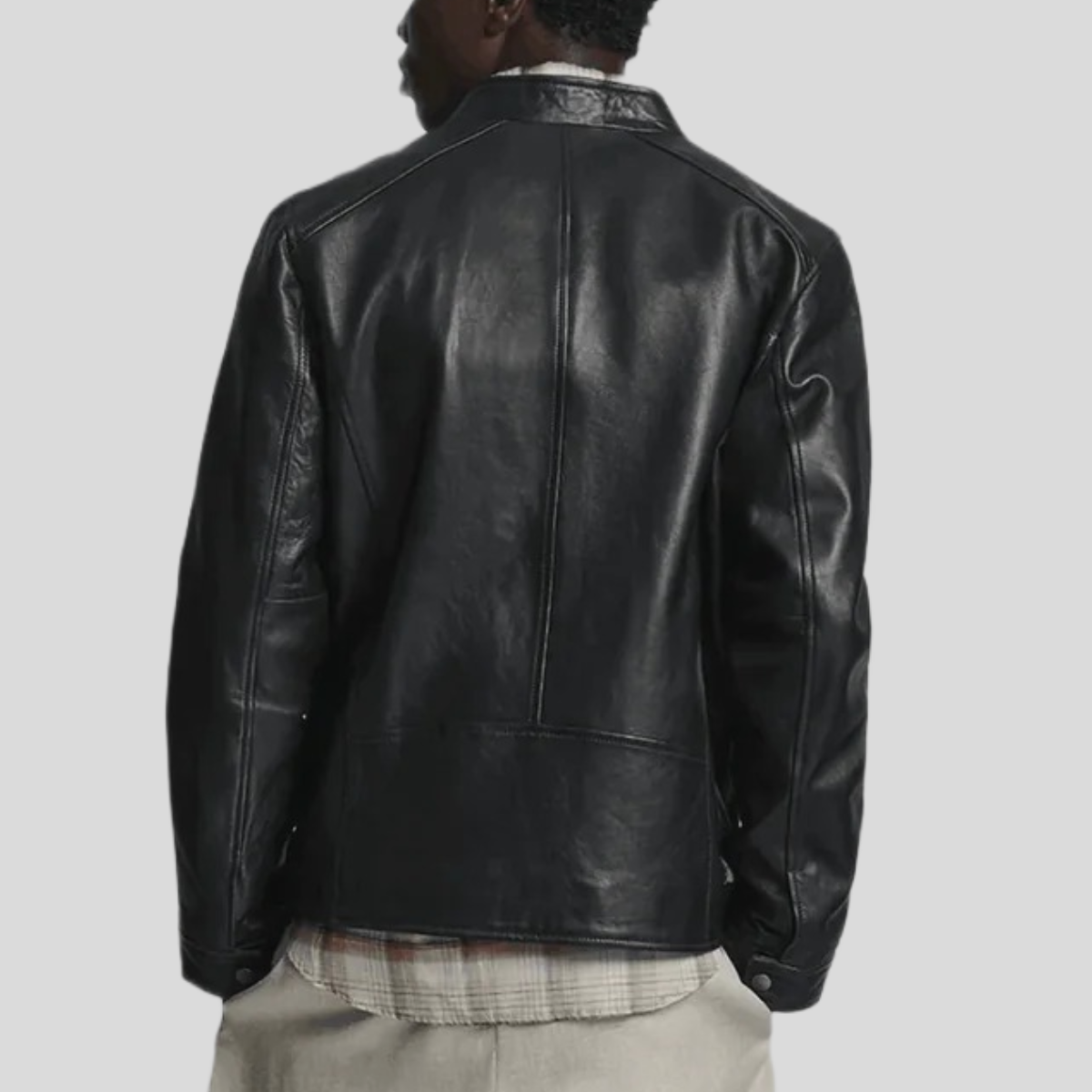 Men's Classic Leather Racer Jacket