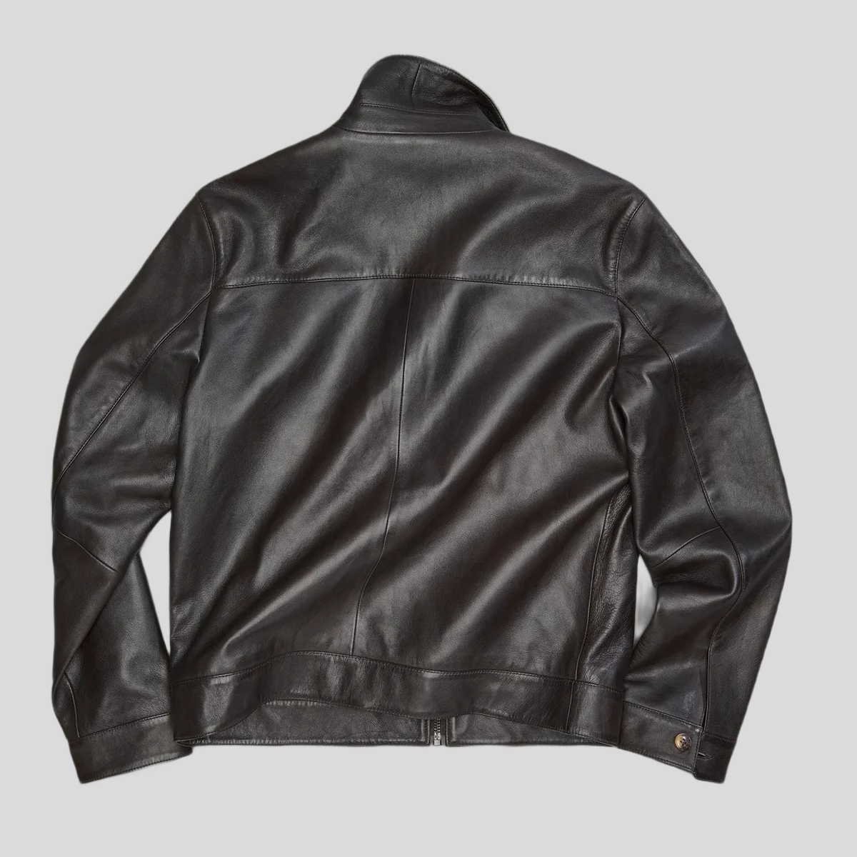 Men's Emerson Leather Zip Shirt Jacket