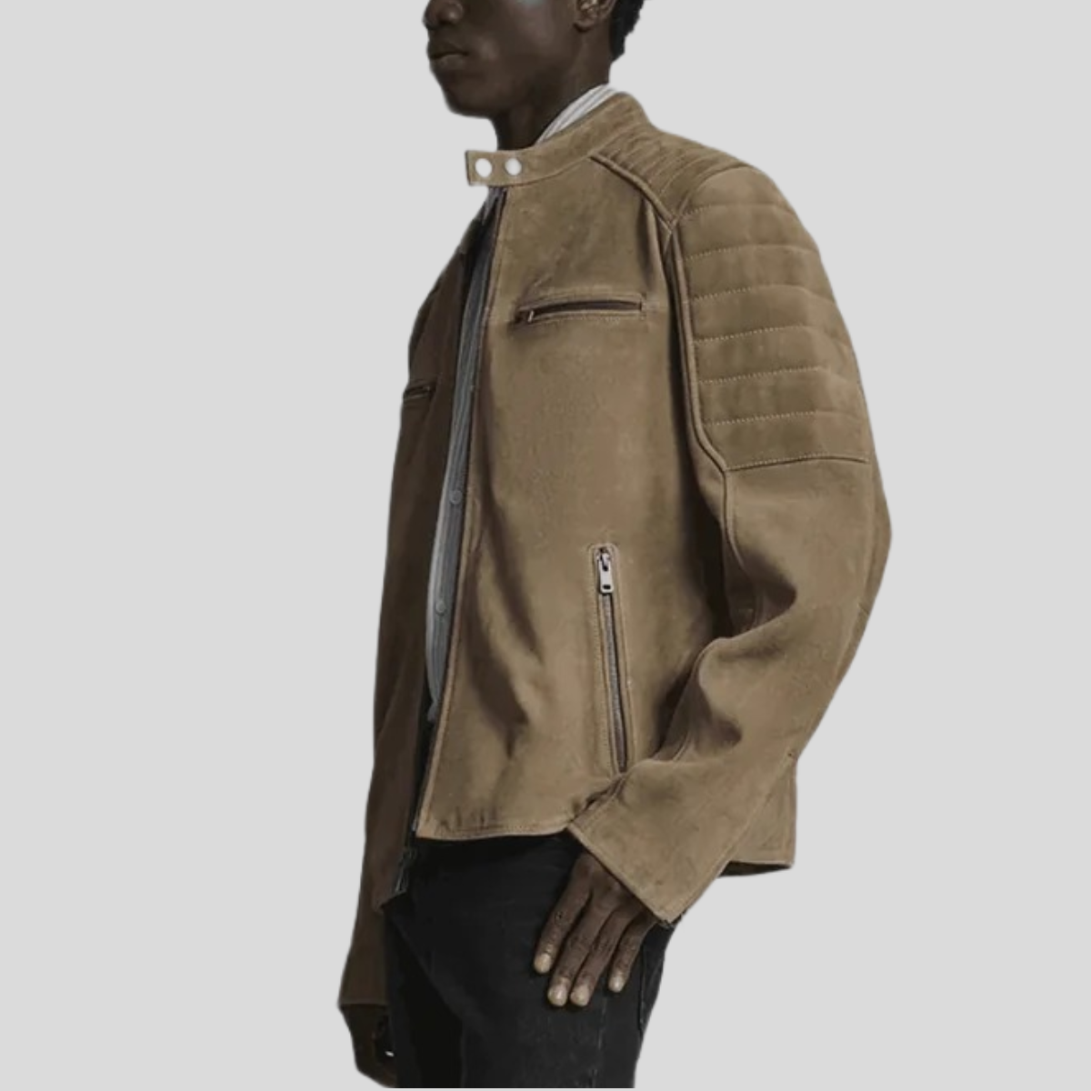 Men's Vintage Quilted Racer Jacket