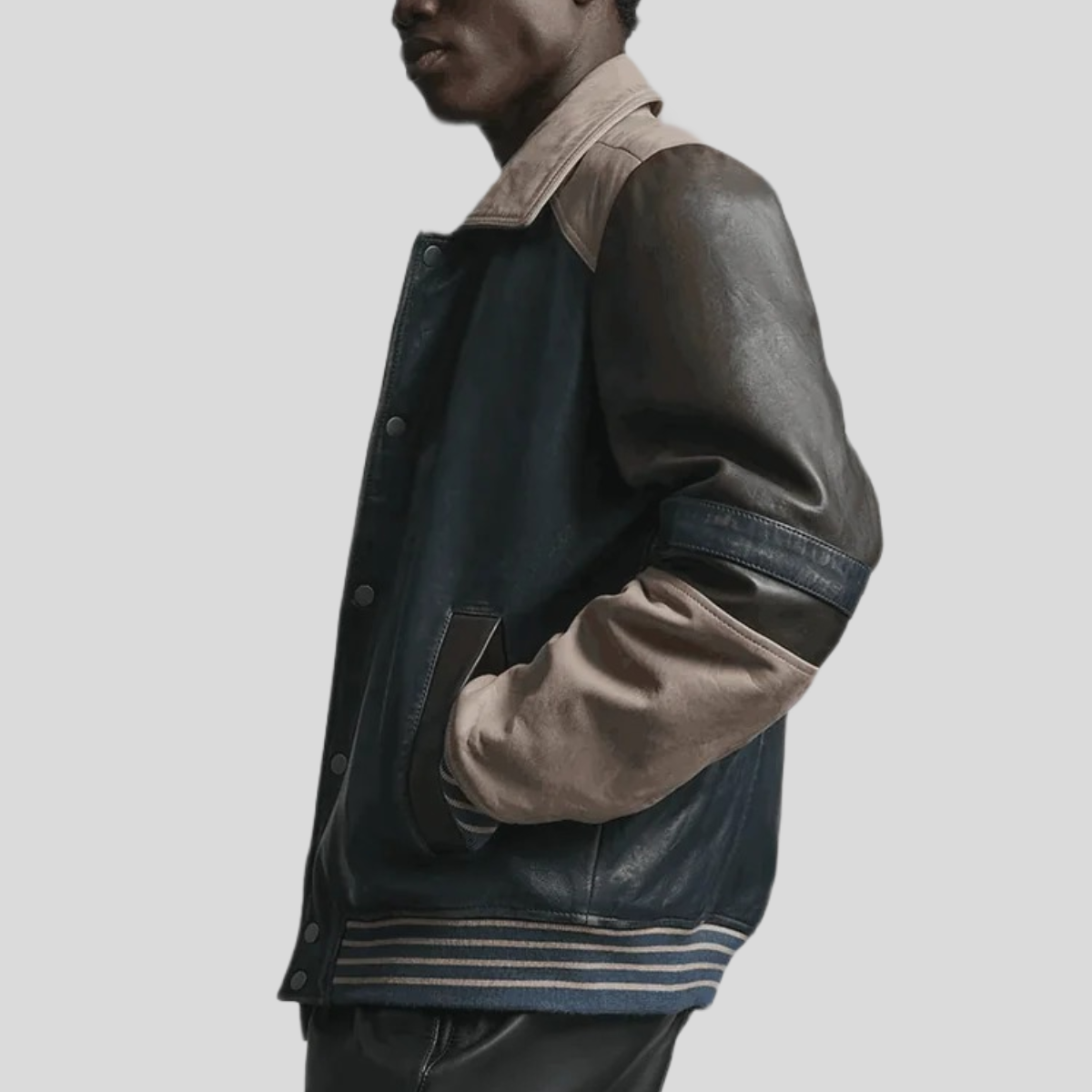 Men's Bryson Leather Varsity Jacket