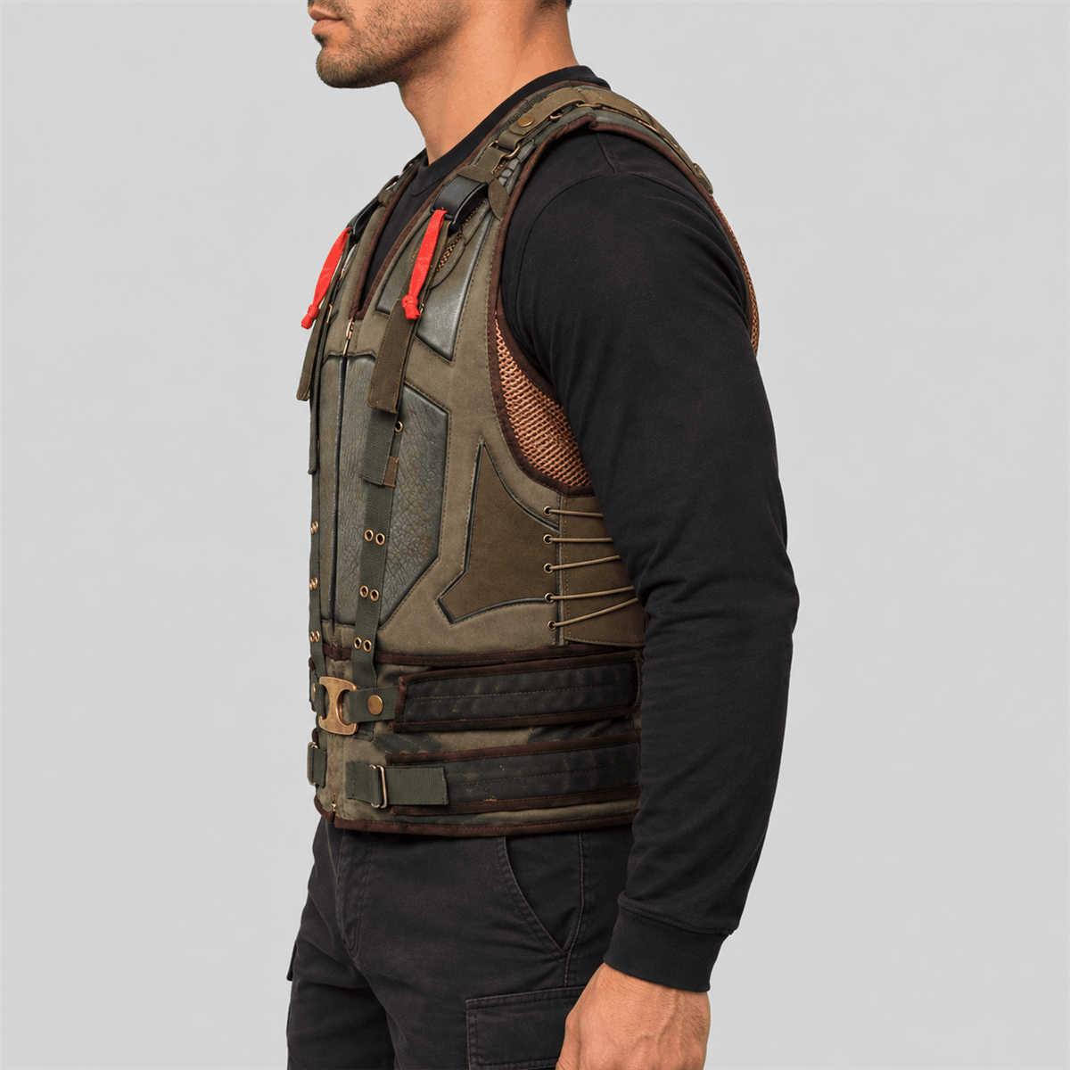 Men's Bane Halloween Olive Green Tactical Vest