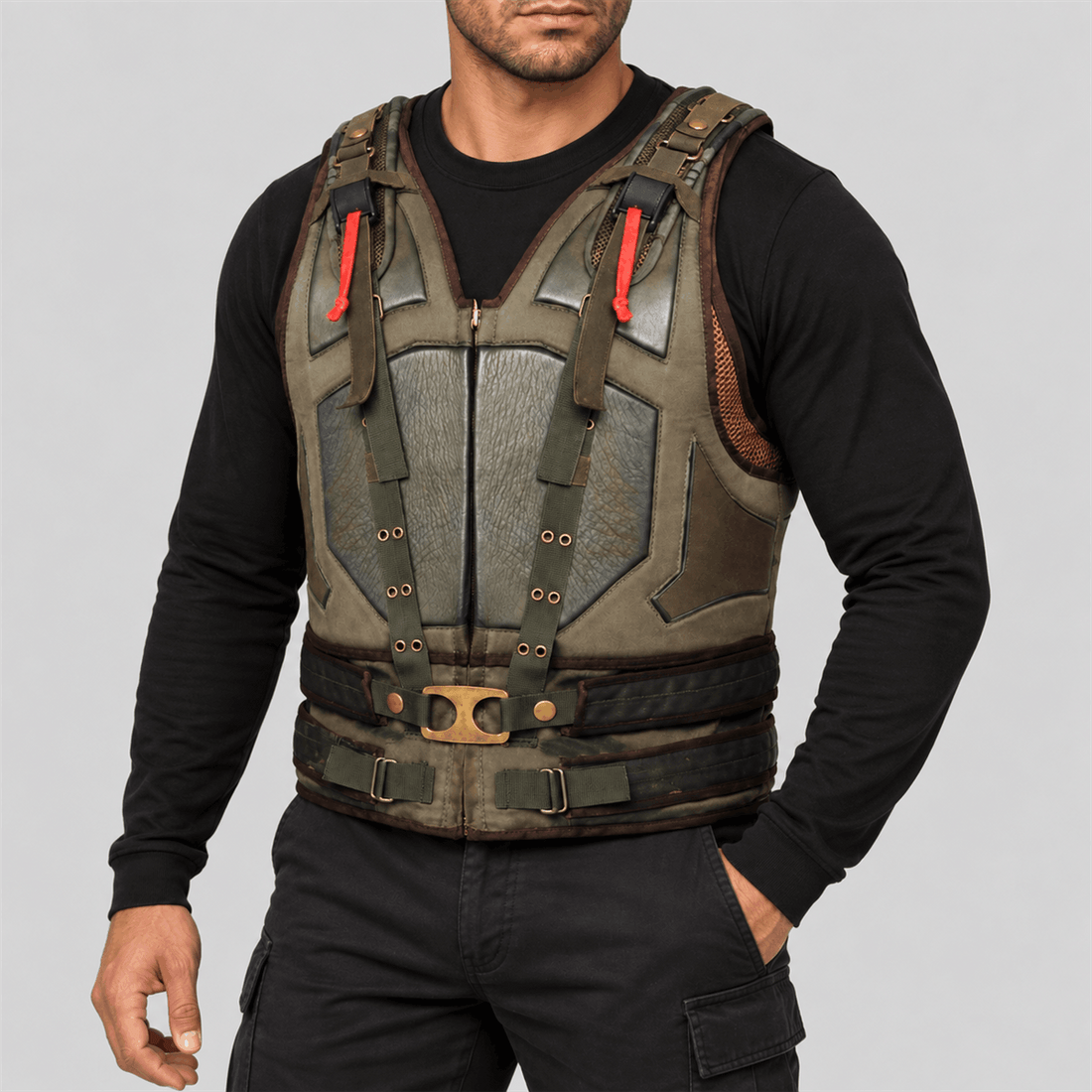 Men's Bane Halloween Olive Green Tactical Vest