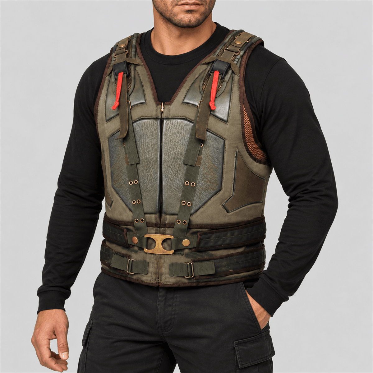 Men's Bane Halloween Olive Green Tactical Vest