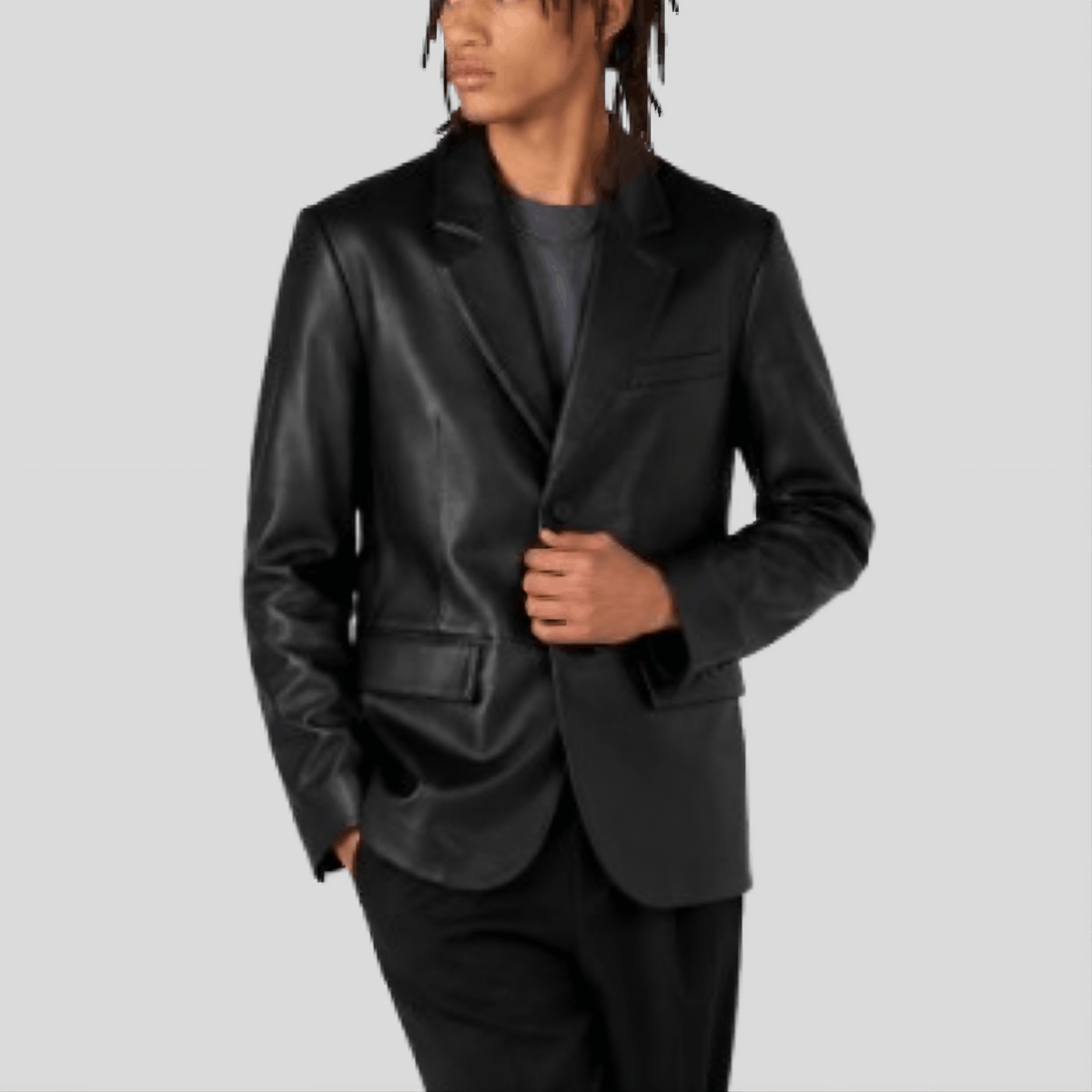 Men's Dylan Genuine Leather Blazer Jacket