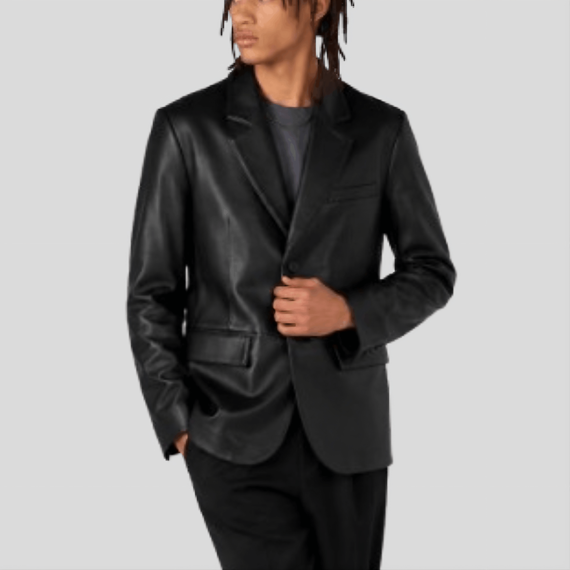 Men's Dylan Genuine Leather Blazer Jacket